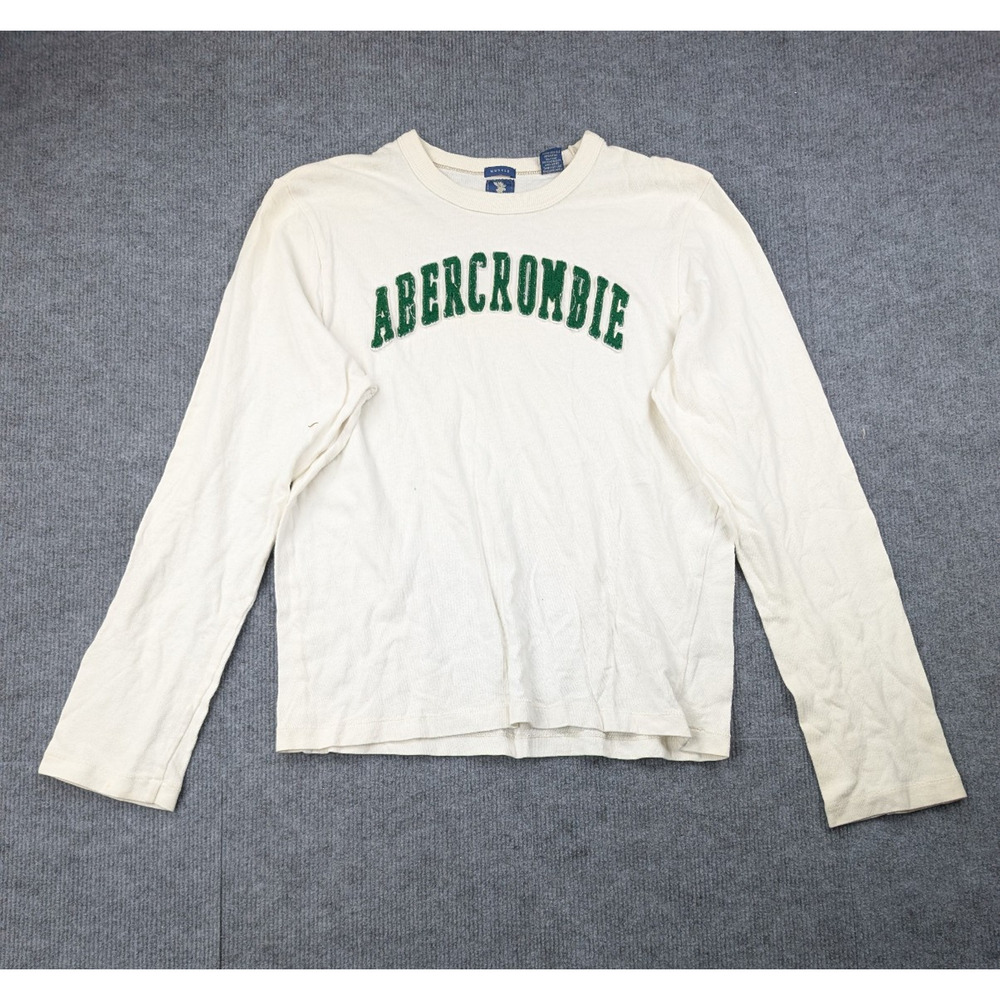 Abercrombie & Fitch Muscle Shirt Mens Large Spellout Logo Vintage Y2K